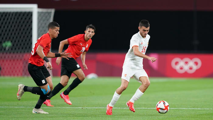 Spain's Pedri at the Olympics